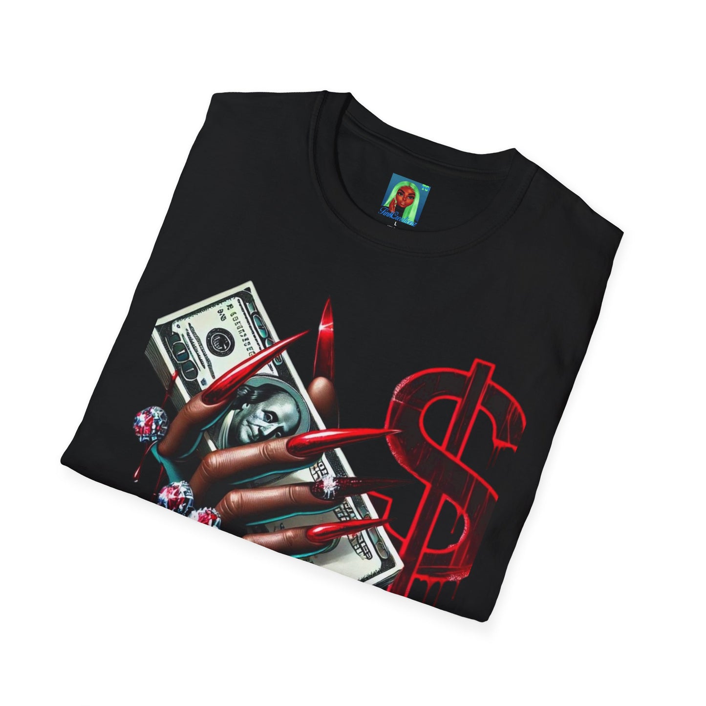 Fashion Money and Blood Graphic T-Shirt