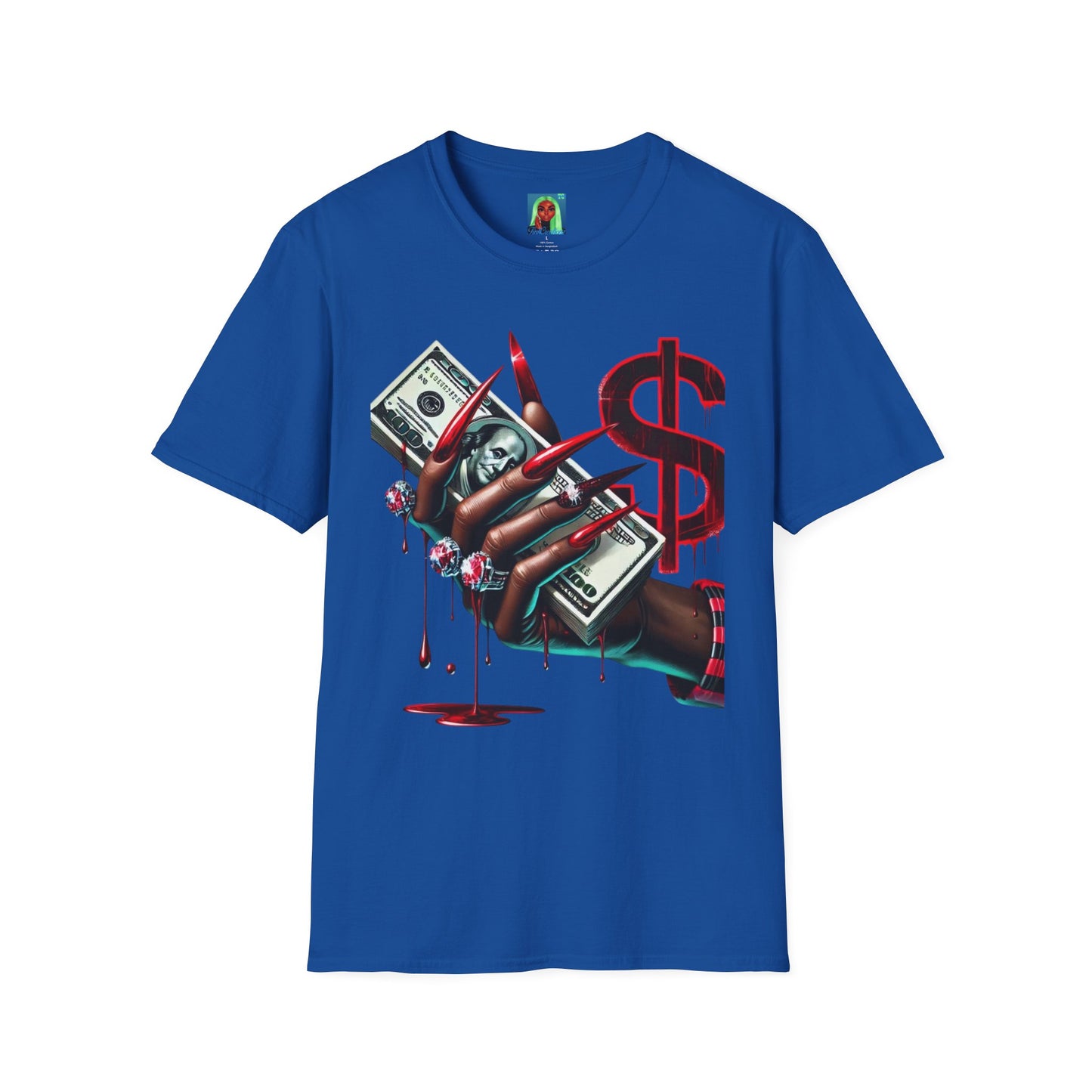 Fashion Money and Blood Graphic T-Shirt