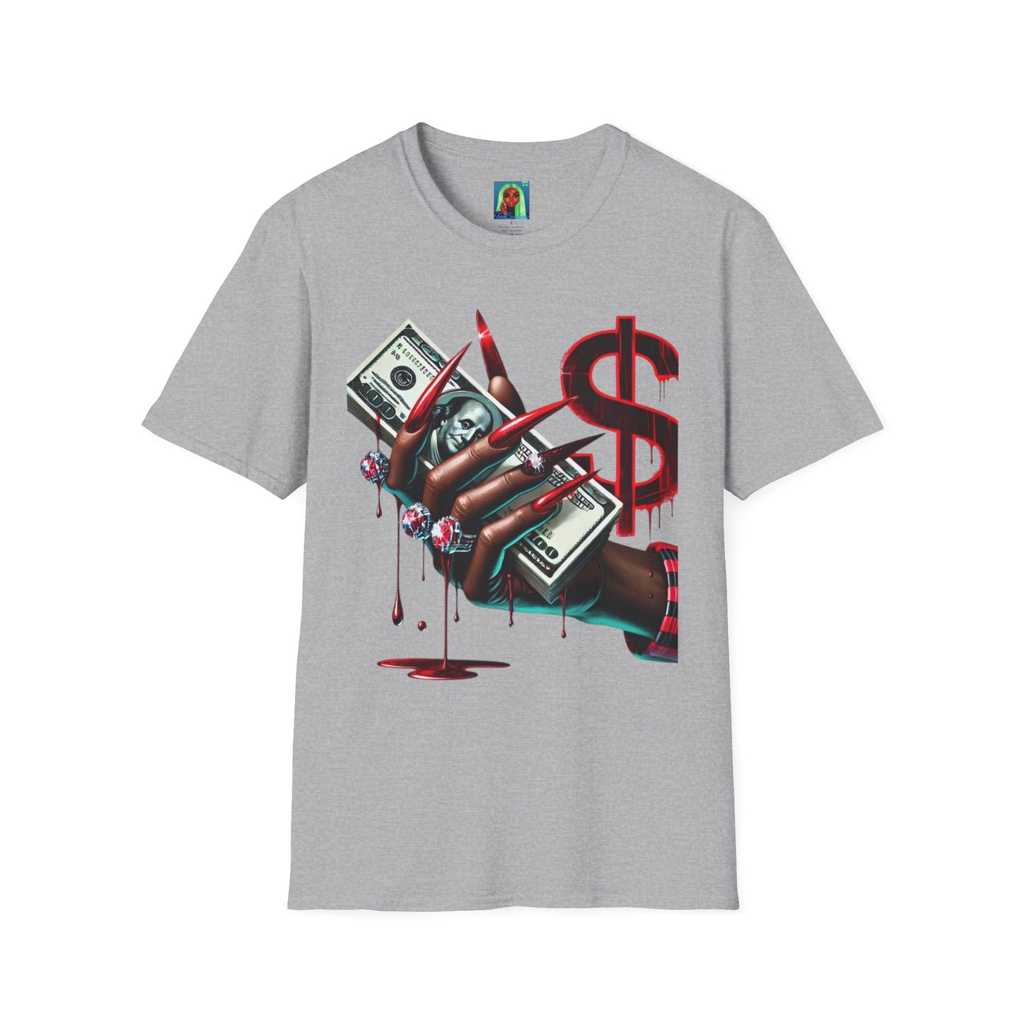 Fashion Money and Blood Graphic T-Shirt