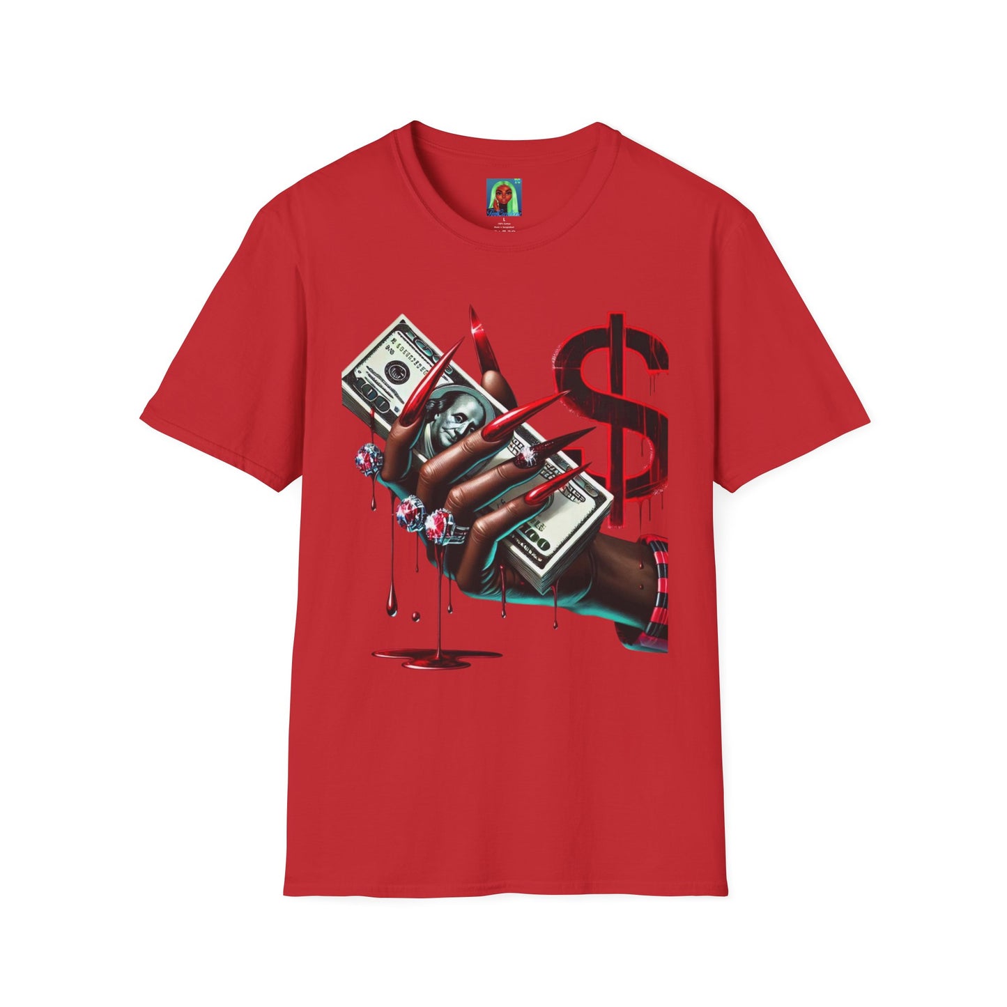 Fashion Money and Blood Graphic T-Shirt